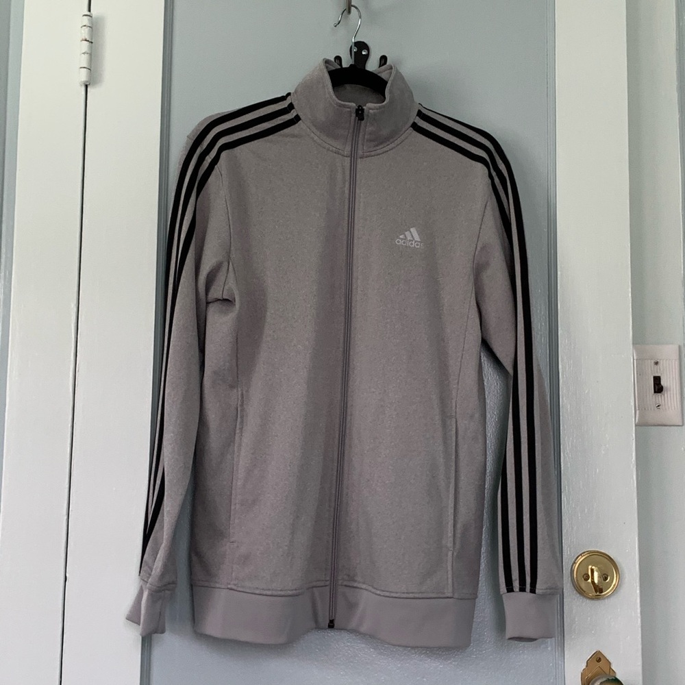 Gray Adidas Track Jacket